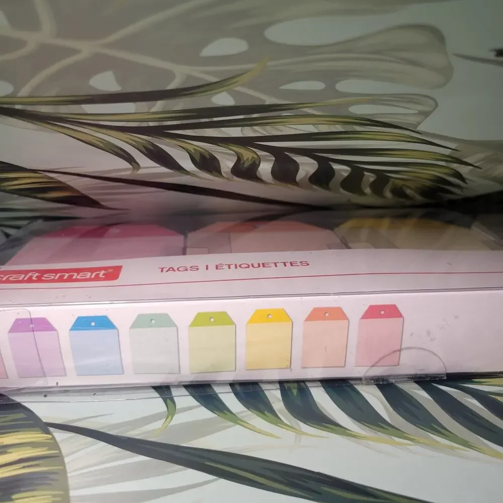 Craft Smart Chipboard Rainbow Color Tags
